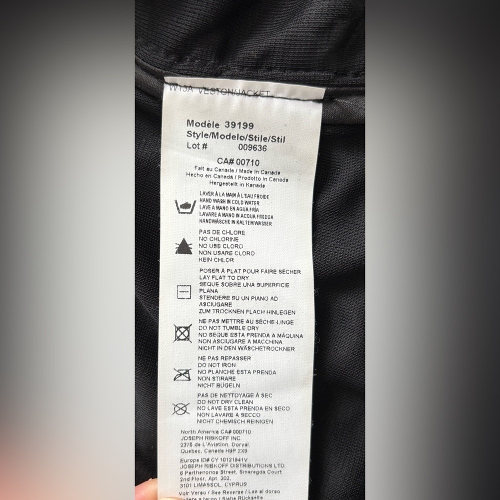 JOSEPH RIBKOFF Metallic Gold Sequin Textured Evening Jacket Size 4US VTG Runched - Picture 7 of 9